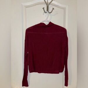 Aritzia Wilfred Lussac Top - Burgundy - XXS